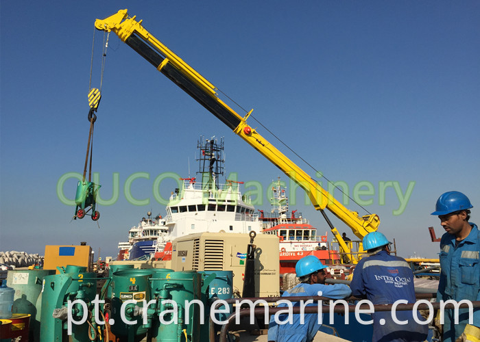 1t30m telescopic crane installation at user's site